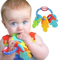 Algopix Similar Product 4 - Nuby Ice Gel Teether Keys  Silicone