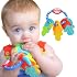 Nuby IcyBite Ice Gel Teether Keys for Infants - Silicone Baby Teether Toys - Gentle on Sore Gums - Baby Teething Relief - 3+ Months - Blue