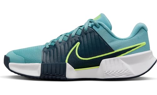 Nike Zoom GP Challenge Pro Men's Clay Court Tennis Shoes (FJ7767-401, Denim Turquoise/Volt/Armory Navy) Size 13
