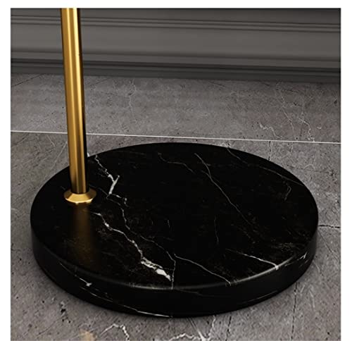 Lámpara de pie de metal nórdico con base de mármol y pantalla colgante para salón 2
