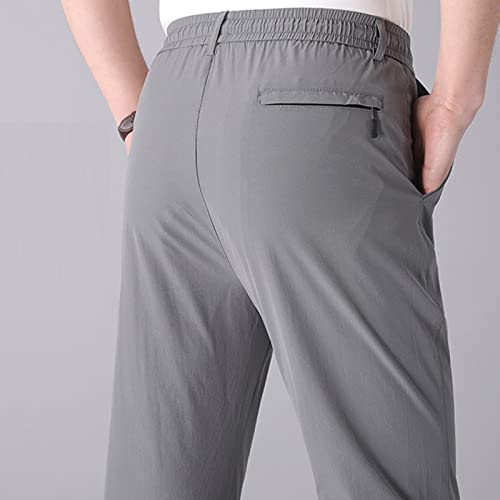 Pantalón suelto para hombre, verano, secado rápido, elástico miniatura 3