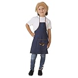 Creaciones Llopis Disfraz de Delantal Castañera Jeans para Niña (1-2 años)