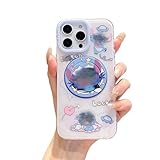 YOUWUMA Stand Magnetic for iPhone 14 pro max Case with Magnetic Kawaii Cute Cartoon Design Soft TPU Shockproof Protective Case for Women Girls (Blue)