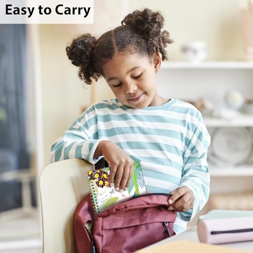 DWIYITTN WIYITTN Spiral Notizbuch A5, 4-Pack Hardcover Ringbuch Set 160 liniert Spiralbindung mit Gummiband Spiralblock Frauen Geschenk Schulkolleg Arbeit Zuhause zu Tagebuch, verschiedene Muster