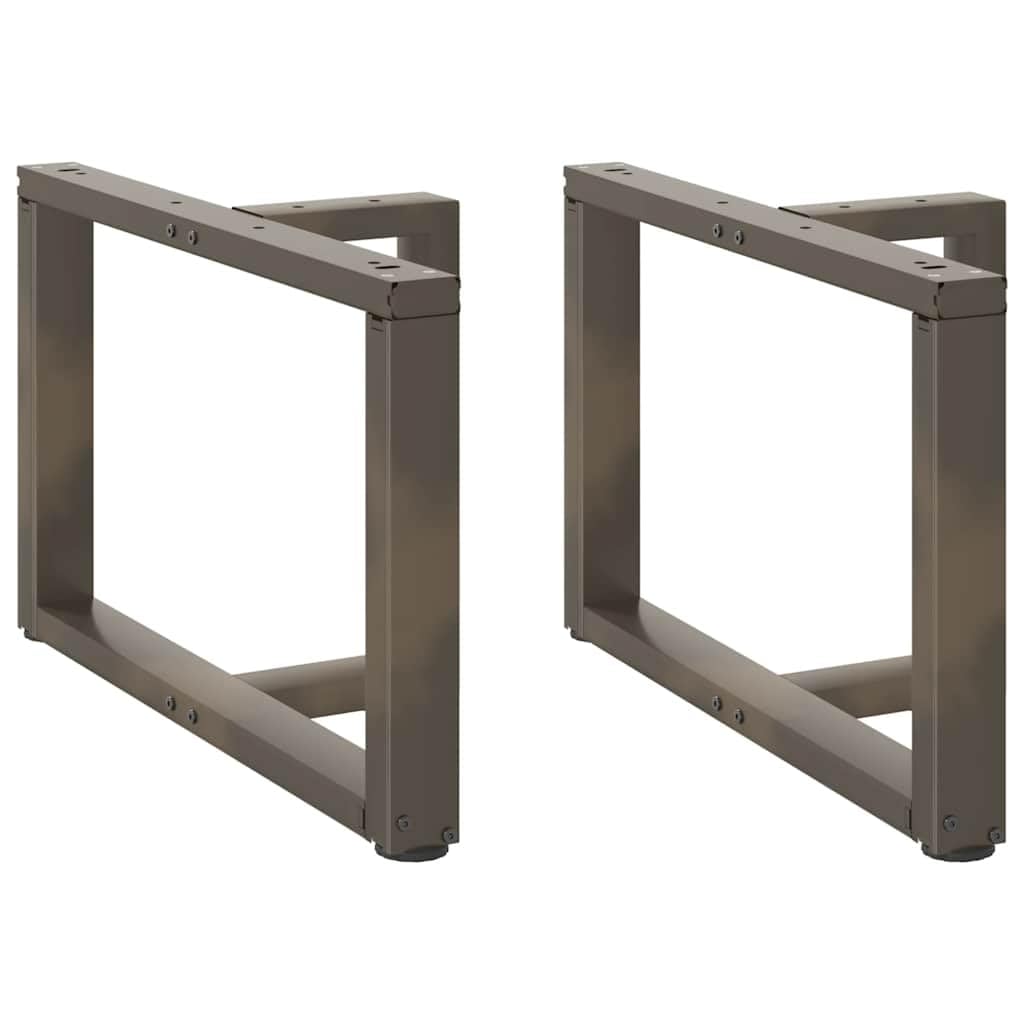 Pieds de table basse réglables en acier robuste avec patins de nivellement pour meuble de salon