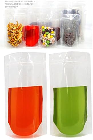 FACPACK Clear Stand Up Zipper Pouch Bag 100pcs / PET+LLD - Small(110x170mm)