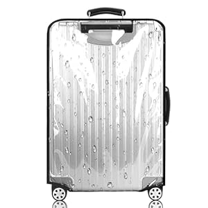 Housse de protection transparente pour valise, 28 pouces, en PVC, imperméable, anti-poussière, anti-rayures, pour valise de 28", Transparent, Moderne