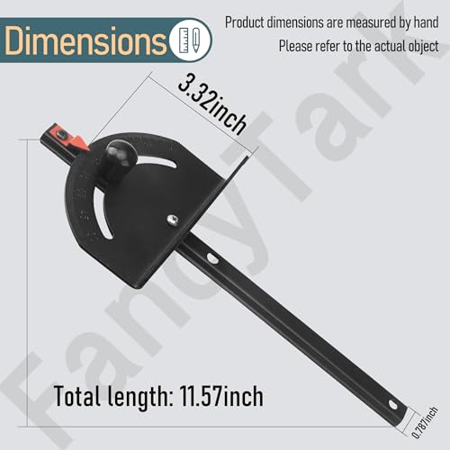 089240035706 Miter Gauge Compatible with Ryobi RTS23, RTS12 15 Amp 10” Compact Table Saw - Thumbnail 2