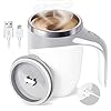 HPX Self Stirring Coffee Mug: Electric Self Mixing Mug Rechargeable Stirring Mug Auto Magnetic Mug Portable Self Stirring Mug dor Coffee Powder Milk Tea Cocoa