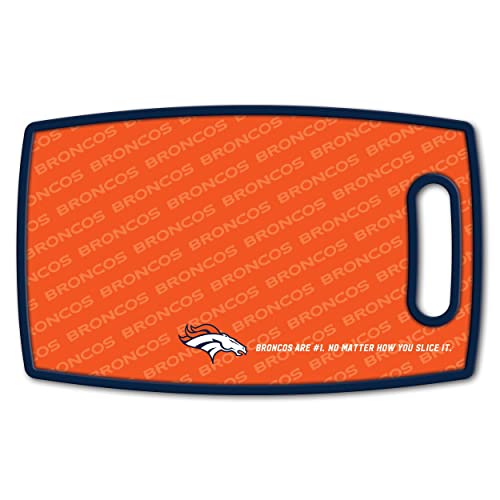Image of YouTheFan NFL Denver Broncos Logo Series Cutting Board