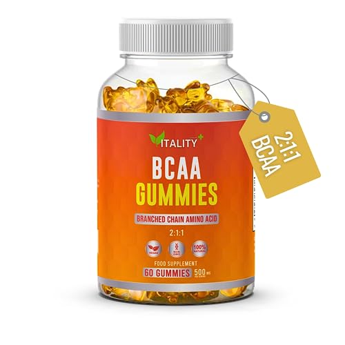 BCAA Gummies 2:1:1 with L-Leucine L-Isoleucine L-Valine | 500mg Per Serving | 1 Month's Supply | Suitable for Vegetarians