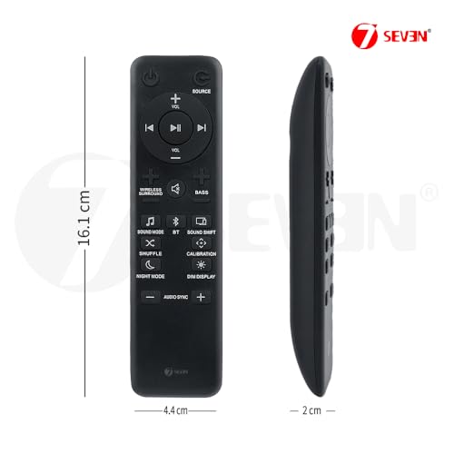 Image of 7SEVEN Compatible with JBL Sound Bar Remote Suitable for Model BAR 2.1, 3.1 & 5.1 Products Not Required to Pair Remote Control with Speaker Device