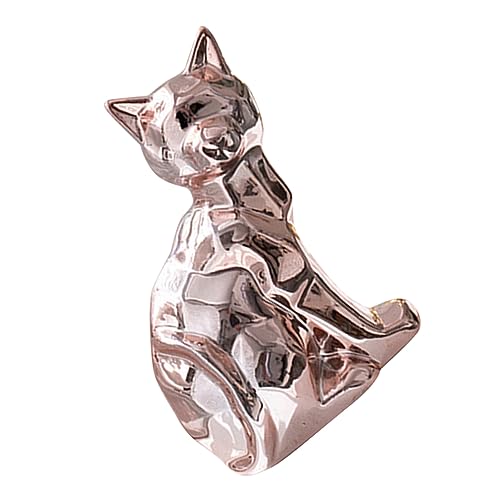 GLEAVI Estatua Cerámica Decorativa Escritorio Adorno de Animales Pequeños Decoración Salón y Oficina