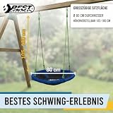 Best Sporting huśtawka ogrodowa, Ø 60, 80, 100 lub 110 cm, obciążenie do 150 kg, regulacja wysokości 105-180 cm, rozmiar: 80 cm