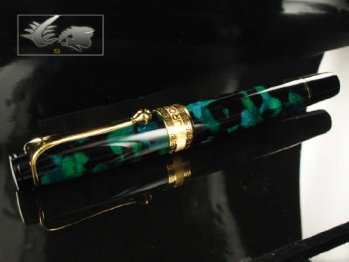 Aurora Optima Fountain Pen Emerald Green Medium #TOP1