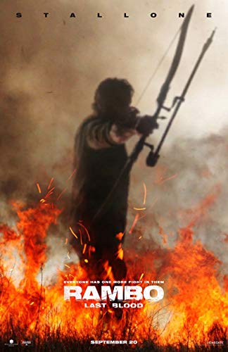 Movie Poster RAMBO LAST BLOOD 2 Sided ORIGINAL Advance 27x40 SYLVESTER STALLONE