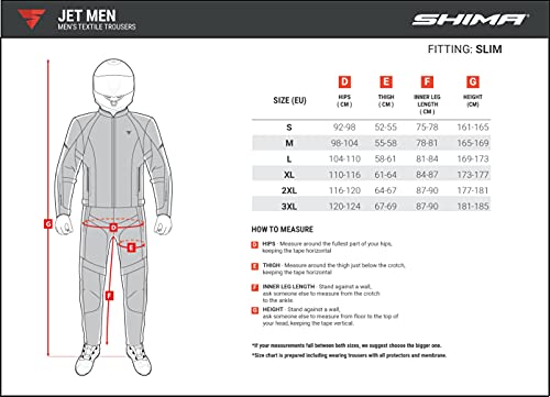 Shima Jet - Breathable Mesh Panels, Waterproof, Removable Membrane, Protector Included, Advanced Adjustment (Men, Pants, Black, L) #TOP3