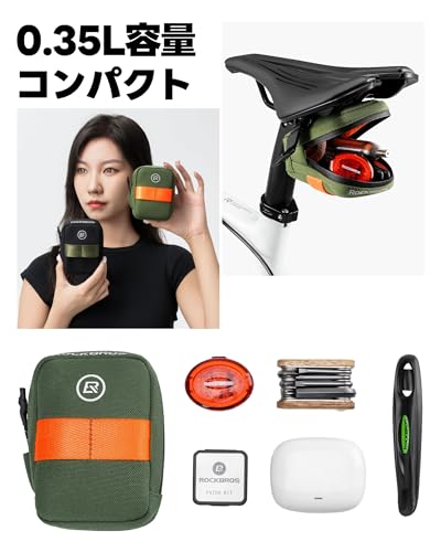 ROCKBROS 自転車サドルバッグ ミニサイズ