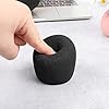 Microphone Cover, 2 Pcs Mic Cover for Microphones High Density Thickened Foam Microphone Windscreen Black Disposable Covers for Handheld-Mic, Condenser-Mic and All Ball Type Microphones #3
