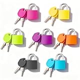 Matériau de qualité supérieure : la serrure à clé est équipée d'un corps de serrure robuste en laiton massif et d'un verrou en acier, classique et fiable, sûr et durable, avec une bonne résistance à la corrosion et à la rouille, longue durée de vie, gardez votre valise plus sûre