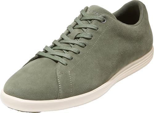Cole Haan Men's Shoes - Grand Crosscourt II Sneaker, Dusty Olive Suede/Ivory, 9-M US