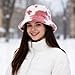 Fzxdfg Winter Soft Faux Fur Bucket Hat Fashion Fuzzy Warm Fisherman Cap for Women Men (US, Alpha, One Size, Pink)