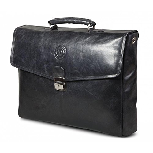 Sacoche d'ordinateurs portables dbramante1928 en cuir noir malette 14 pouces premium