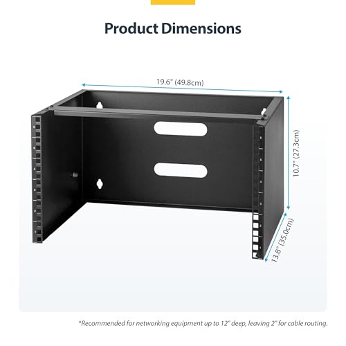 image for StarTech.com 6U Wall Mount Network Rack - 14 Inch Deep (Low Profile) -