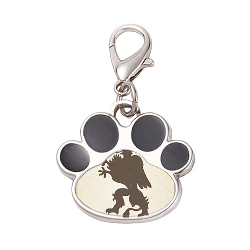 DIYthinker?Europ Animals National Emblem cheetah Pet Tag Keychain Dog Cat ID