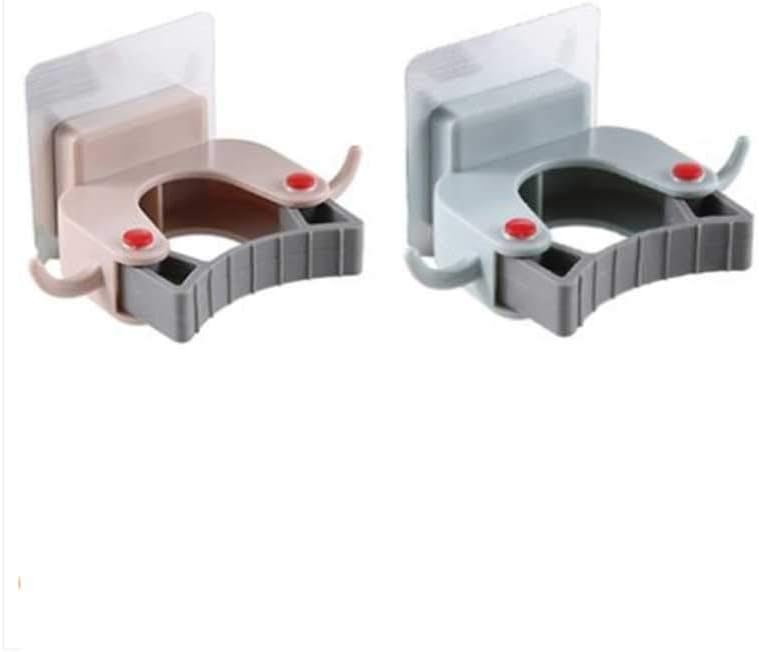 Wall Hook Adhesive Mounted Plastic Strong Mop Holder Brush Broom Hanger Kitchen Bathroom Accessories Organizer