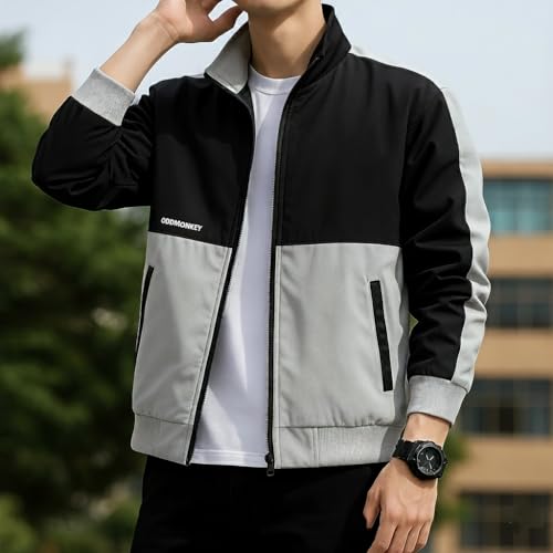 Image of ODDMONKEY men jackets || bomber jacket for men || Lightweight Outwear Sportswear Bomber Jacket (JACKET-05)