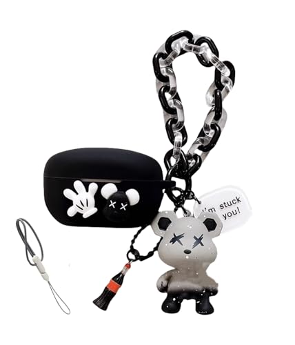 For WF-1000XM5/m4�p�̃P�[�X �J�o�[ ���� �L�����N�^�[ �n�� �l�C �������3D �S�ʕی� �����h�~ �ϏՌ� (o,WF-1000XM4)