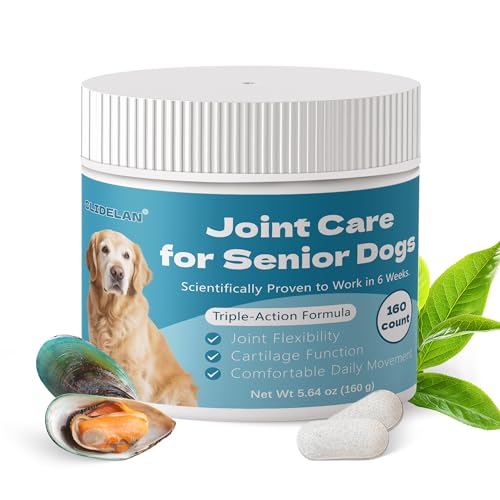 Hip & Joint Senior Dog Supplement–Advanced Glucosamine Chondroitin for Dogs with MSM, Green Lipped Mussel,and Omega-3 – Supports Mobility and Reduces Joint Pain for Senior Dogs(120ct Chewable Tablets) - image 8