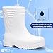 Shoes for Crews Bullfrog Pro II, Men's, Women's, Unisex Soft Toe (ST) Work Boots, Slip Resistant, Water Resistant, White, Men's 5 Women's 6.5