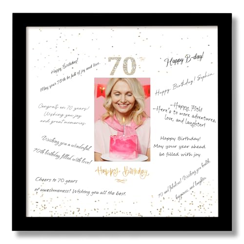 13x13 Birthday Signature Frame with Plexiglass Cover - Holds 4x6