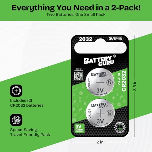 Baterías de repuesto CR2032 para AirTag y más, pack de 2 miniatura 3