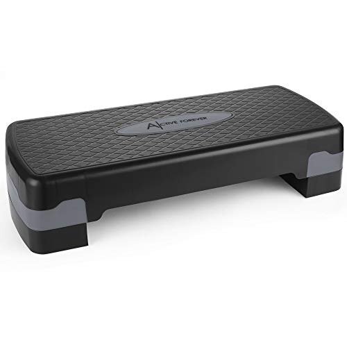 ACTIVE FOREVER Stepper aérobie, Stepper de Fitness à Domicile Réglable à Deux Couches, adapté à la Maison et au Bureau