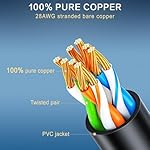 Cat 6a Ethernet Cable 6ft (24-Pack) - Cat6a Patch Cable, Cat 6a Patch Cable 28AWG 10Gbps for Data Centers,Cat6a Ethernet Cable, Network Cable, Internet Cable (Black, 6FT 24Pack) - Image 5