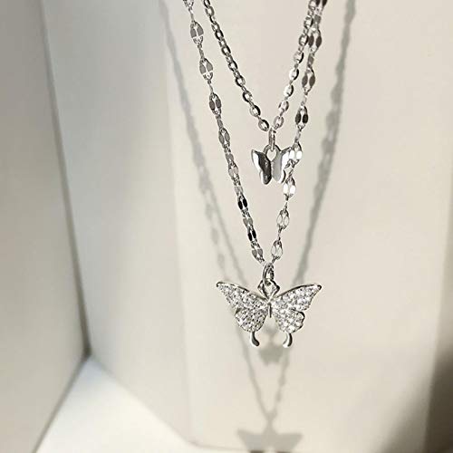 Collier papillon double couche pour sublimer vos tenues d'été