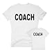 Produktbild T-Shirt Coach Trainer Betreuer Aufpasser Übungsleiter Sport, XL, Weiss-schwarz