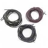 Ruluti 3pcs / Set Karpfenangeln Gummischlauch Haar-Seil-Anti-Wrapped Gummischlauch Angeln Sicherheit Haar-Seil-fischen-Werkzeuge