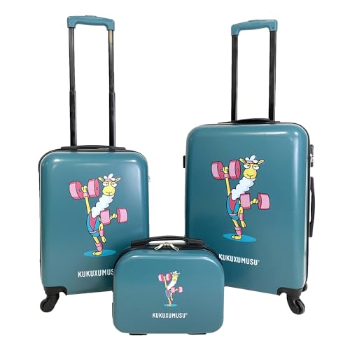 Kukuxumusu Juego De 3 Maletas Rígidas Mediana 66cm Cabina 56cm Neceser 21cm Con Ruedas Color Azul Kukuxumusu Juego De 3 Maletas Rígidas Mediana 66cm Cabina 56cm Neceser 21cm Con Ruedas Color Azul