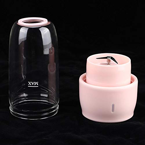 Espremedor portátil à prova d'água USB, espremedor elétrico, escritório para casa(Pink)