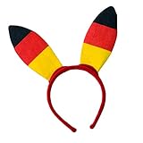 Lustiger Hasen-Haarreif in Deutschland-Farben