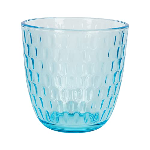 Cofan Set de vasos de agua | Modelo Ópalo | Capacidad: 29 cl | Disponibles en packs de 6 unidades (Color Azul)