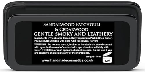 Solid Cologne For Men Sandalwood - Patchouli & Cedarwood After Shave Aftershave balm Smoky and leathery - Image 5