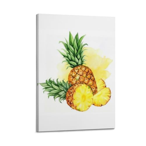Affiche ananas aquarelle fraîche pour sublimer votre salon moderne