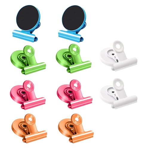 Newoutset 10pcs Colorful Fridge Magnets Magnetic Clips Strong