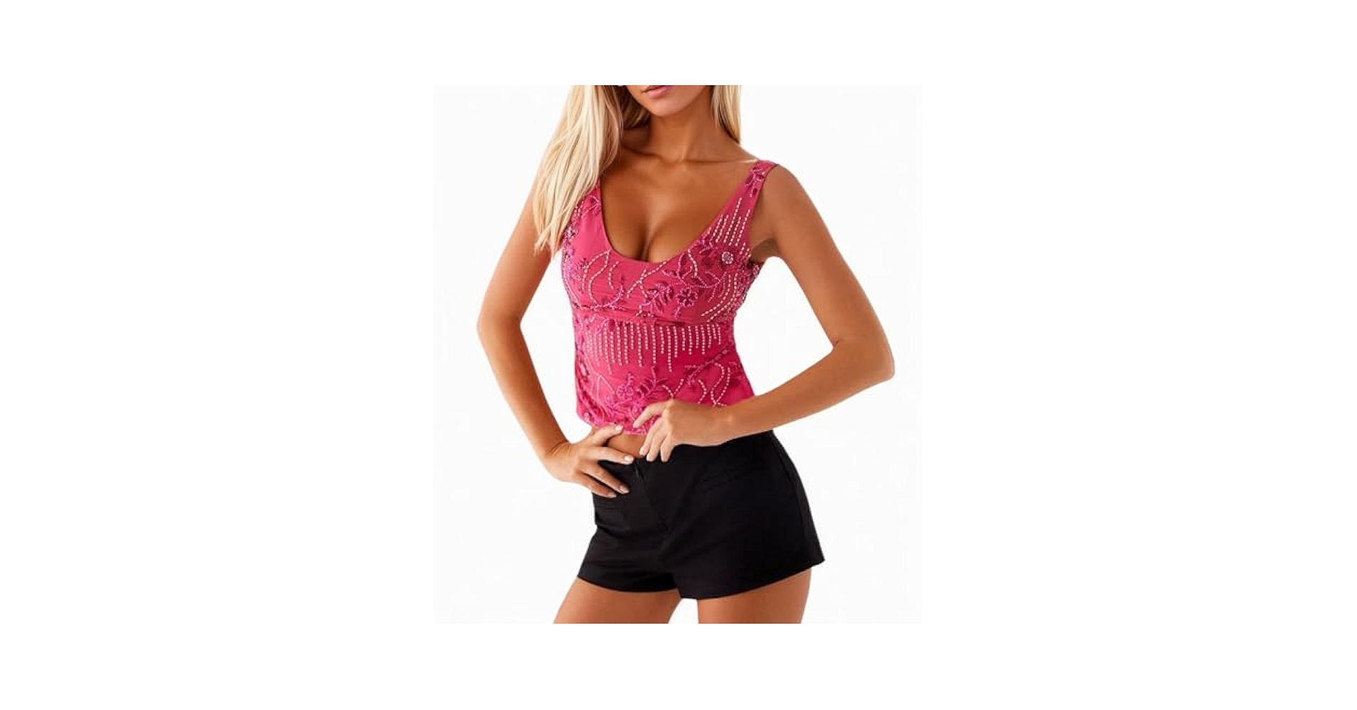 ガジェス　Gajess Glitter Camisole Amazon.com: Generic Women's Sleeveless Sparkle Shimmer