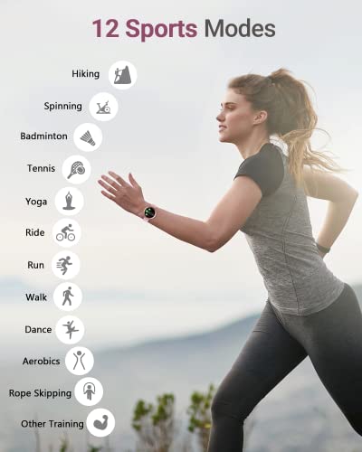 SHANG WING Lynn Smartwatches for Women,1.1inch Display Screen Fitness Watch for Women,Small Stylish Smart Watch with Pedometer Sleep Monitor SpO2-Monitor Heart Rate Fitness Watch for Android iOS - Image 3